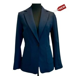 BR Banana Republic Collection navy blue single breasted blazer jacket Sz XS NWT